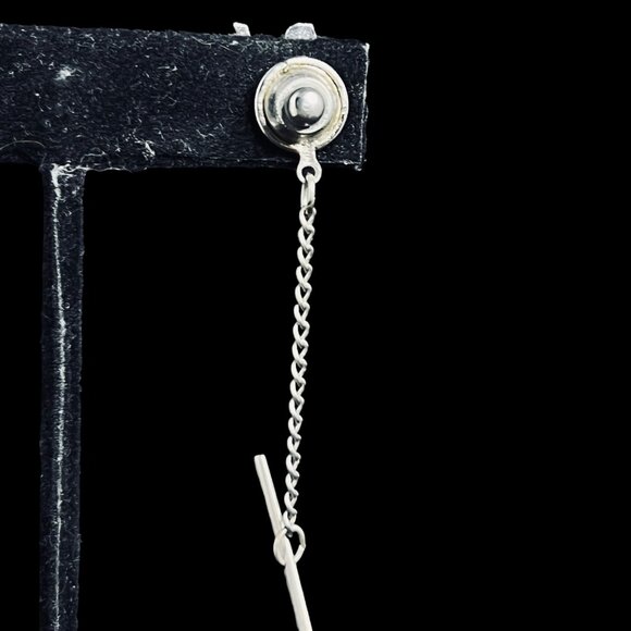 Vintage Swank Silver Tone Bob Tie Tack (5342) - Picture 3 of 4